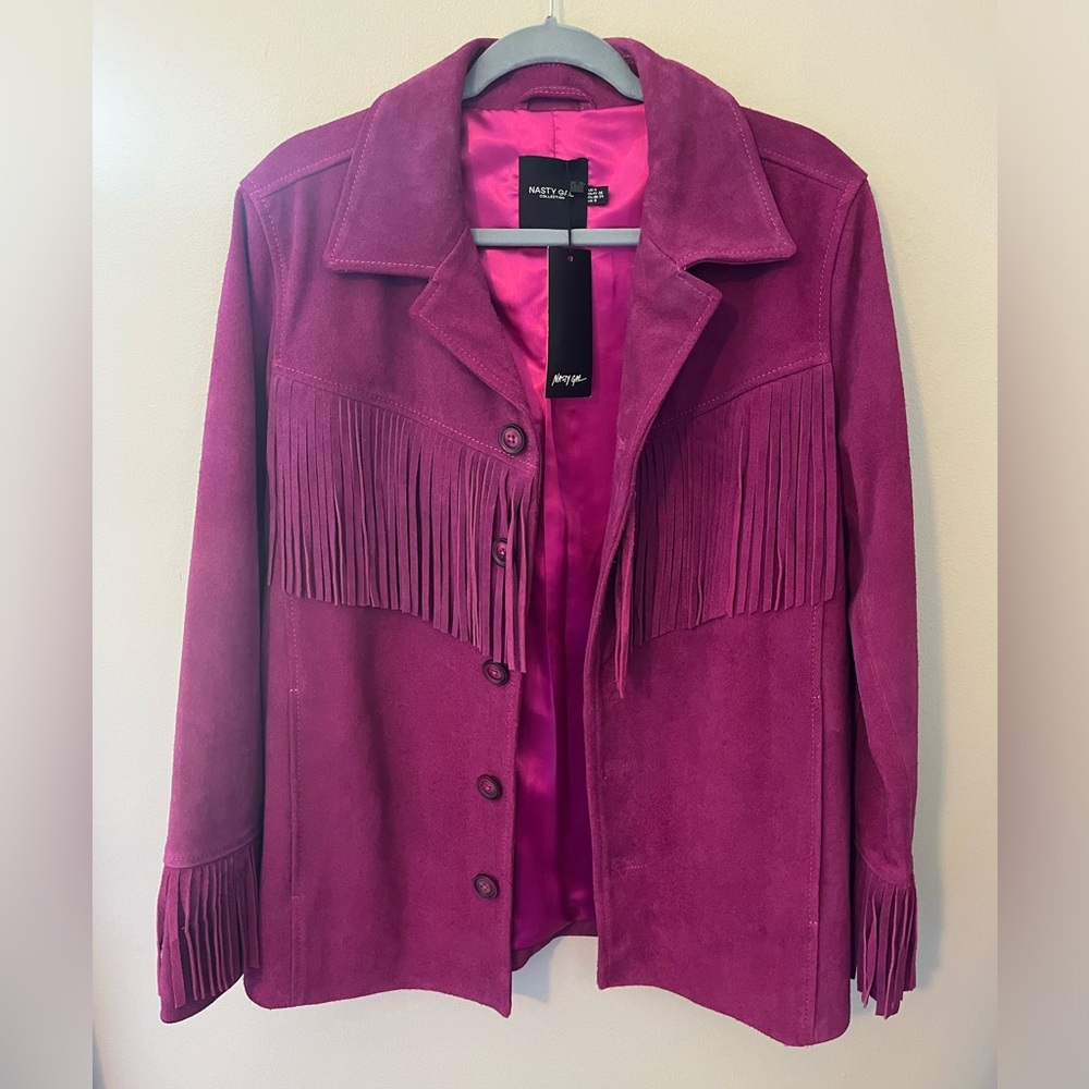 Real Suede Fringe Jacket